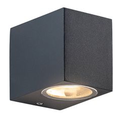 Επίτοιχη απλίκα WALL LUMINAIRE αλουμινίου για λαμπτήρες GU10 230VAC σκούρο γκρι εξωτερικού χώρου στεγανή IP65