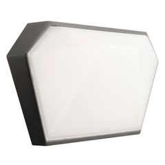 Φωτιστικό LED SMD επίτοιχο 10W 230V AC 3000k θερμό λευκό φως 400lm δέσμης 120° σκούρο γκρι IP65