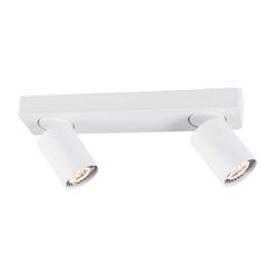 Φωτιστικό ELITIS 2xGU10 λευκό αλουμίνιο 32x7x11cm εσωτερικού χώρου IP20
