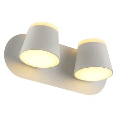 Επίτοιχο φωτιστικό LUCIDO LED 16W θερμό φως 3000k 1280lm λευκό μεταλλικό 27x12x11cm