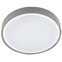 Πλαφονιέρα Led στρόγγυλη πλαστική γκρι Ø300mm 18W ενδιάμεσο λευκό φως 4000k εξωτερικού χώρου IP65