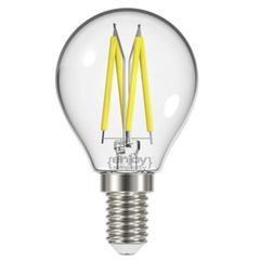 Λάμπα led Filament clear P45 σφαιρική E14 4W 230V 6500k ψυχρό φως 470lm δέσμης 320° ντιμαριζόμενη