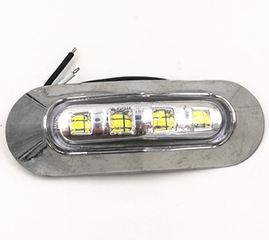 Φλας LED φανάρι αυτοκινήτου τρακτέρ τρέιλερ φορτηγά 12V 24V 4 LED Λευκό - 1444