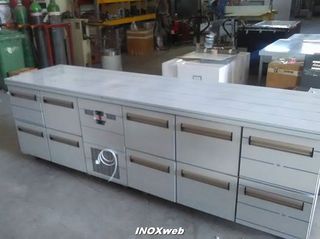 INOXWEB 2025-Ψυγειο παγκος συντηρηση με 10 συρταρια 270χ70χ87