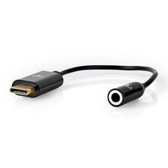 Καλώδιο-αντάπτορας NEDIS CCBW65950BK015 USB 3.2 Gen 1 Type-C αρσ. σε 3.5 mm θηλ. 0,15m