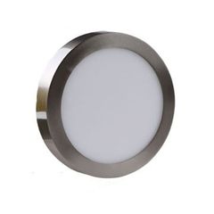 Led panel inox στρογγυλό εξωτερικό 12W 230V 6000k ψυχρό λευκό φως 120° 960lm