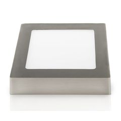 Led panel inox τετράγωνο εξωτερικό 24W 230V 6000k ψυχρό λευκό φως 120° 1920lm