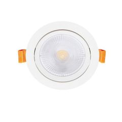 Led σποτ μπάνιου κινητό λευκό στρογγυλό χωνευτό 10W 230V 6000k ψυχρό φως 24° 860lm στεγανό IP44