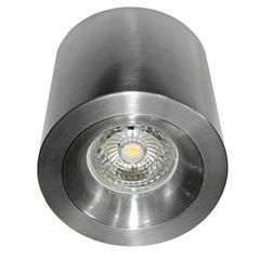 Φωτιστικό σποτ επίτοιχο στρογγυλό 96x90mm βαθύ σταθερό βούρτσας για λάμπες MR16 & GU10
