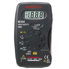 Πολύμετρο ψηφιακό MASTECH M300 με ενσωματωμένους ακροδέκτες και ωμική συνέχεια με buzzer