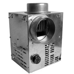Αξονικός ανεμιστήρας KAM-125 350x245mm 400 m3/h από γαλβανισμένο χάλυβα για ενεργειακά τζάκια