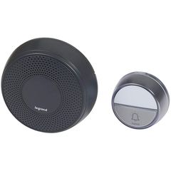 Kit κουδουνιού Legrand Comfort ανθρακί με 15 μελωδίες και ρυθμιζόμενη ένταση ήχου 75dB στεγανό IP44