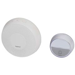 Kit κουδουνιού Legrand Comfort λευκό με 15 μελωδίες και ρυθμιζόμενη ένταση ήχου 75dB για πρίζα 230V