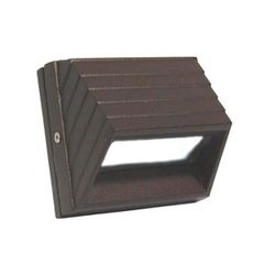 Led φωτιστικό επίτοιχο σαγρέ σκουριά κυρτό 1W 230V λευκό ψυχρό φως στεγανό IP54
