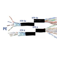 Καλώδιο μεταφοράς δεδομένων-Data FTP 4x2x24AWG (KAT. -5e) ανθυγρό PE χαλκού (CU) σε στροφείο 500m