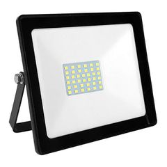 Προβολέας led μαύρος 30W 230V smd 6000K ψυχρό λευκό φως 2650lm στεγανός IP66