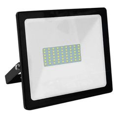 Προβολέας led μαύρος 50W 230V smd 4000K ενδιάμεσο λευκό φως 4250lm στεγανός IP66