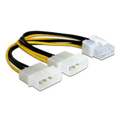 Καλώδιο POWERTECH CAB-W041 2x molex 3pin σε PCI 8pin για VGA 0.15m