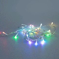 300 Χριστουγεννιάτικα RGBW led 5mm με διάφανο καλώδιο χωρίς μετασχηματιστή & controller IP44