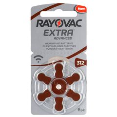Μπαταρίες ακουστικών βαρηκοϊας Rayovac extra mercury free 1,45V σε συσκευασία 6 τεμαχίων