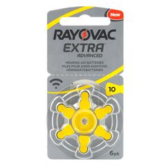 Μπαταρίες ακουστικών βαρηκοΐας RAYOVAC 10MF mercury free 1.45V σε συσκευασία 6 τεμαχίων