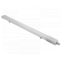 LED φωτιστικό PC πολυκαρμπονικό 36W 230V 6400K ψυχρό φως 150cm 3600lm στεγανό ΙP65 λευκό χρώμα