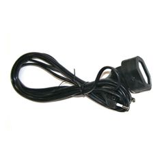 Προέκταση με φις διπολικό οβάλ καλώδιο 2x0.75mm² 1.5m μαύρο χρώμα