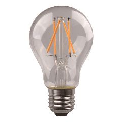 Λάμπα LED E27 κοινή crossed filament 4.5W ψυχρό λευκό φως 6500K 480lm και διάφανο κάλυμμα