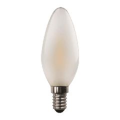 Λάμπα Led E14 κερί Μinion Crossed Filament 6.5W 6500K ψυχρό φως 220-240V με κάλυμμα frost
