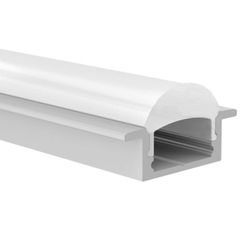Προφίλ αλουμινίου ESME 60° P101 24x13.4mm χωνευτής τοποθέτησης για λωρίδες LED με οπάλ κάλυμμα