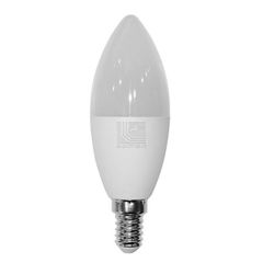 Λάμπα led E14 C37 κεράκι 8W 230V 6200k ψυχρό λευκό φως δέσμης 240° 800lm με πλαστική επικάλυψη