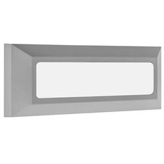 Led φωτιστικό επίτοιχο ορθογώνιο γκρι 4W 3000k θερμό λευκό φως στεγανό IP65 εξωτερικού χώρου