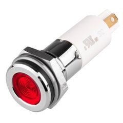 Ενδεικτική λυχνία βιδωτή Φ10 AUTONICS H10F-20R LED 220VAC κόκκινη στεγανή IP65