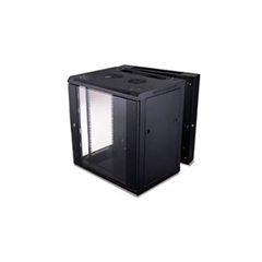 Rack επίτοιχο διπλό 15U Π60/Β55/Υ77 SB6515 SUT με ανοιγόμενα πλαϊνά για εύκολη τοποθέτηση συσκευών