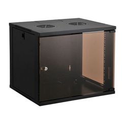 Επίτοιχη καμπίνα RACK 12U Π54/Β60/Υ58 SQ5612 SUT με ανοιγόμενα πλαϊνά για εύκολη τοποθέτηση καλωδίων
