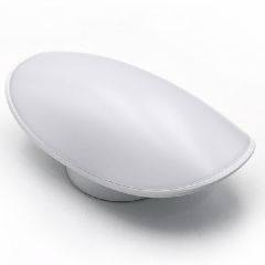 Led απλίκα αλουμινίου επίτοιχη λευκή 112x228mm 8W 230V θερμό φως 3000k 640lm IP54