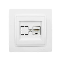 Πρίζα Data RJ45 CAT6 λευκή Mono Electric σειρά Despina