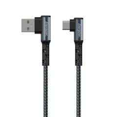 Καλώδιο ENERGIZER C710CKBK USB 2.0 A αρσενικό σε USB type-C 2m γωνία 90°