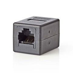 Μούφα NEDIS CCGB89010BK για RJ45 8x8 θηλ-θηλ σε μαύρο χρώμα