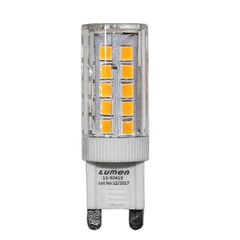 Λάμπα led smd κεραμική mat G9 4W 230VAC 4000k ενδιάμεσο λευκό φως δέσμης 300° 400lm ντιμαριζόμενη