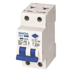Ρελέ GACIA RCBO διπολικό 1P+N 6A 6Ka 30mA TYPE AC
