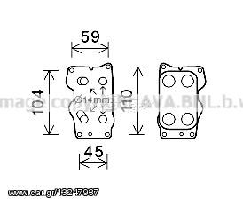 ΨΥΓΕΙΟ ΛΑΔΙΟΥ VOLVO S40/S40 II/V50 2.0 DIESEL 2004-->