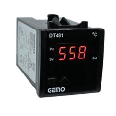 Ψηφιακό θερμόμετρο πίνακα 230VAC GEMO DT 481 για θερμοστοιχείο J από 0 έως 600 °C 48x48x87mm