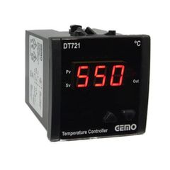 Ψηφιακό θερμόμετρο πίνακα 230VAC GEMO DT 721 για θερμοστοιχείο J από 0 έως 600 °C 72x72x87mm