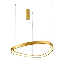Φωτιστικό κρεμαστό HARMONY LED 36W θερμό φως 3000k 2700lm χρυσό αλουμίνιο IP20 D42xH120cm