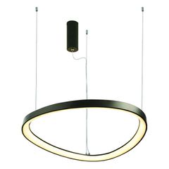 Κρεμαστό LED φωτιστικό HARMONY 36W θερμό φως 3000k 2700lm μαύρο αλουμίνιο D42xH120cm IP20