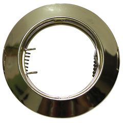 Φωτιστικό σποτ χωνευτό σταθερό χρυσό στρογγυλό μεταλλικό για λάμπες MR11 & GU10