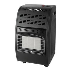 Σόμπα υγραερίου μαύρη 4.2Kw οβάλ με Regulator 3 κεραμικές πλάκες και ρυθμιζόμενο θερμοστάτη