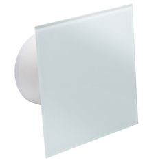 Εξαεριστήρας μπάνιου Φ100mm 13W 105m³/h 29dB MMP με γυάλινη πρόσοψη επίπεδη λευκό ματ