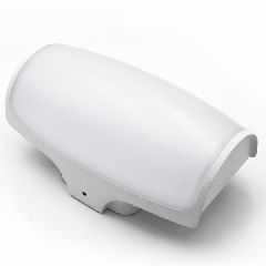 Led απλίκα αλουμινίου 132x225mm 12W 230V θερμό φως 3000k 960lm λευκή στεγανή IP54